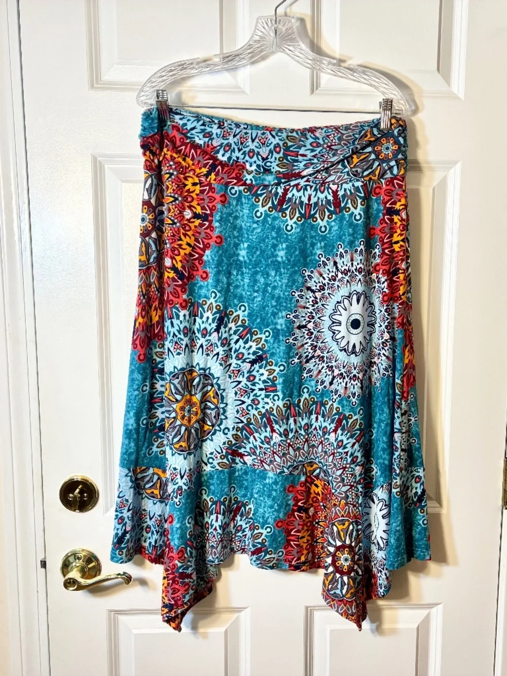 PrinStory Handkerchief Hem Skirt